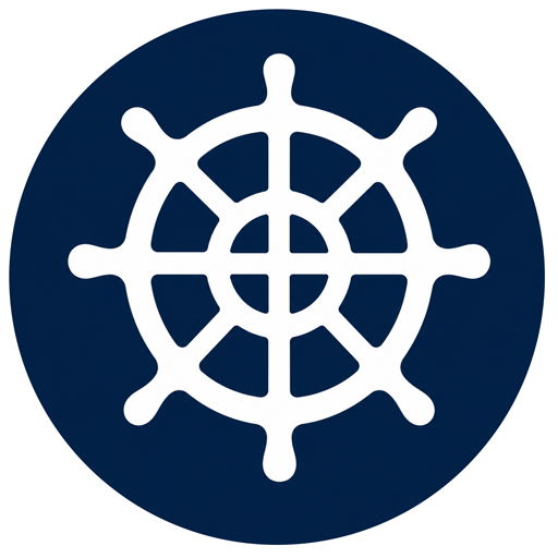 boat steering icons circle